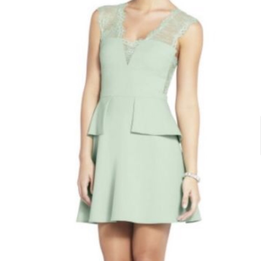 Worn only once! BCBGMaxazria mint green dress